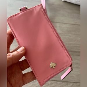 Kate Spade Credit Card Wallet Lanyard, pink